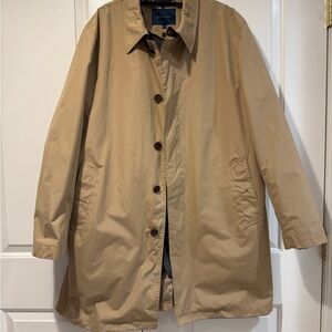 Cole Haan Tan Single-Breasted Trench Coat